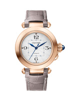 PASHA DE CARTIER, 35 MM, AUTOMATIC MOVEMENT, ROSE GOLD, 2 INTERCHANGEABLE LEATHER STRAPS