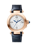 PASHA DE CARTIER, 35 MM, AUTOMATIC MOVEMENT, ROSE GOLD, 2 INTERCHANGEABLE LEATHER STRAPS