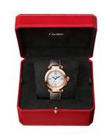 PASHA DE CARTIER, 35 MM, AUTOMATIC MOVEMENT, ROSE GOLD, 2 INTERCHANGEABLE LEATHER STRAPS