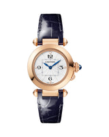 PASHA DE CARTIER, 30MM, QUARTZ, ROSE GOLD, INTERCHANGEABLE LEATHER STRAP