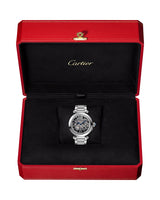 PASHA DE CARTIER, SKELETON, 41 MM, AUTOMATIC MOVEMENT, STEEL, INTERCHANGEABLE METAL AND LEATHER STRAPS