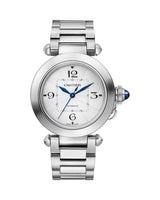 PASHA DE CARTIER ,35 MM, STEEL, INTERCHANGEABLE METAL AND LEATHER STRAPS