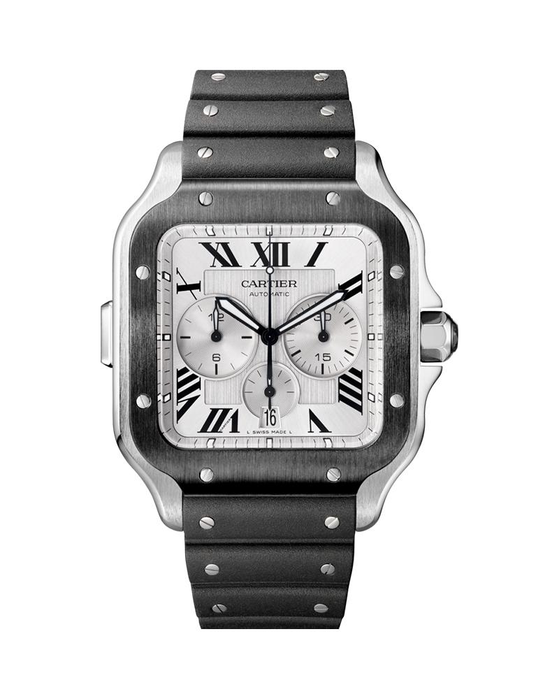 Cartier Santos De Cartier Xl Chronograph Steel And Adlc
