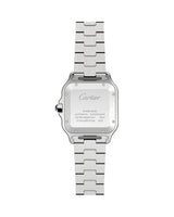 SANTOS DE CARTIER, LARGE, AUTOMATIC, STEEL, INTERCHANGEABLE METAL AND LEATHER BRACELETS