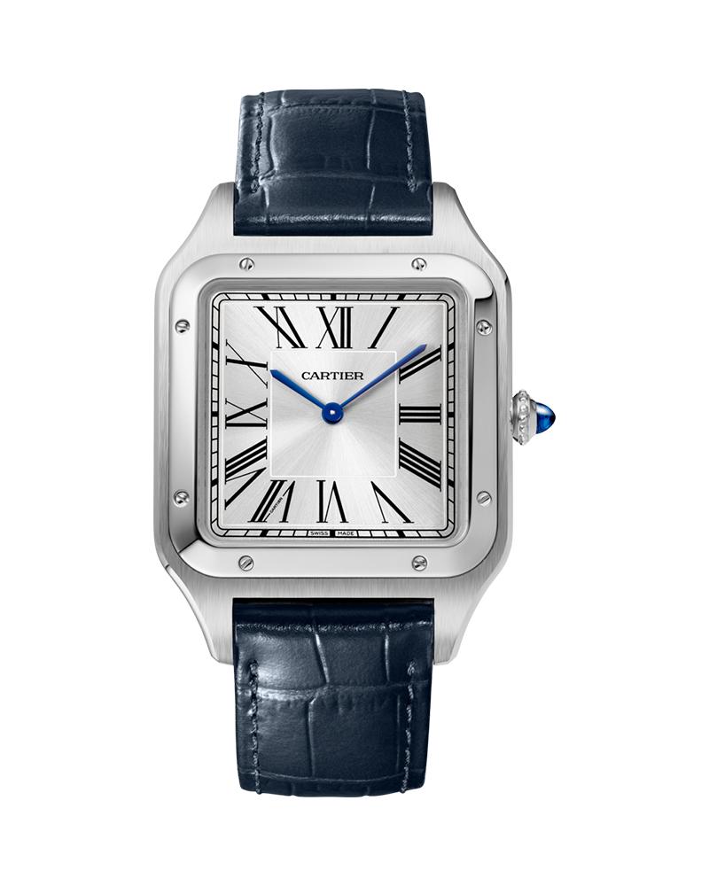 Cartier Santos Dumont Extra Large Steel Leather WSSA0032 Art