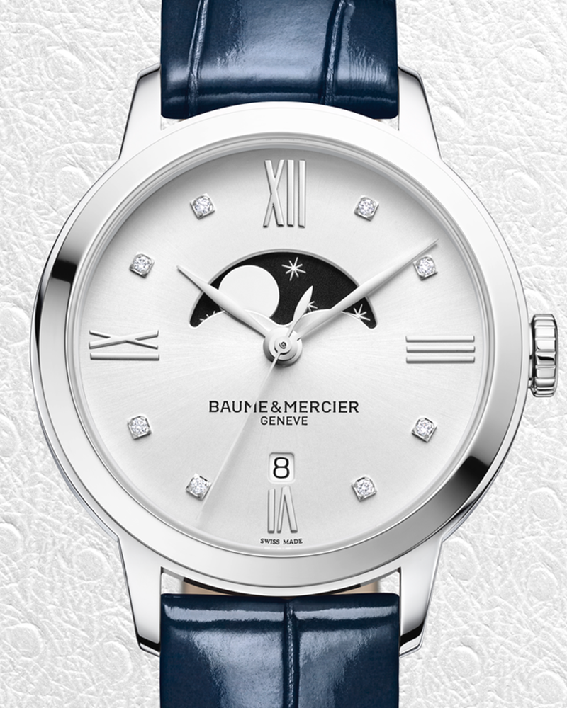 Baume Mercier Classima 10329 For Women with Blue Leather Strap Art Of Time