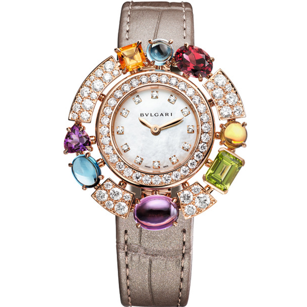 Bvlgari - Allegra Watch for Women in Rose Gold with Brown
