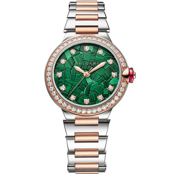 Bvlgari - Lvcea Watch For Women with Stainless Steel & Rose Gold