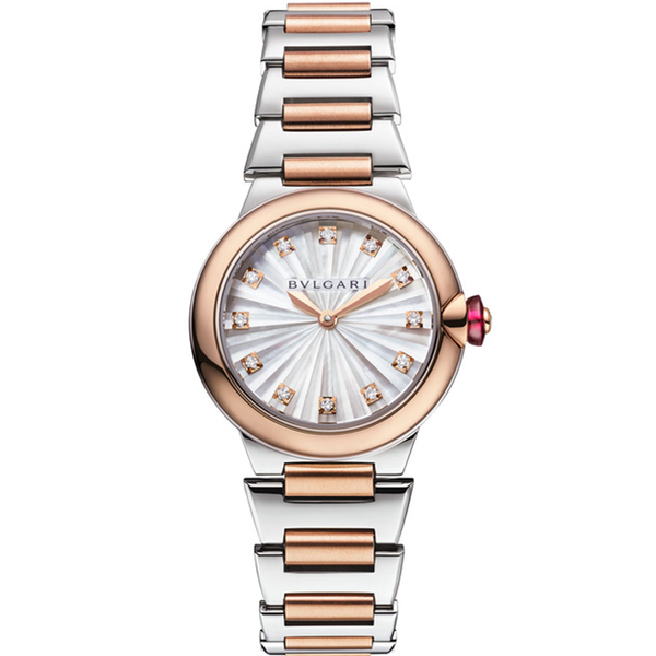Bvlgari - Lvcea Watch For Women with Stainless Steel & Rose Gold