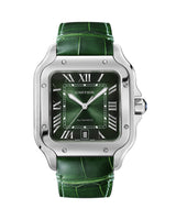 Santos De Cartier, Large, Automatic, Steel, Interchangeable Steel And Leather Bracelets