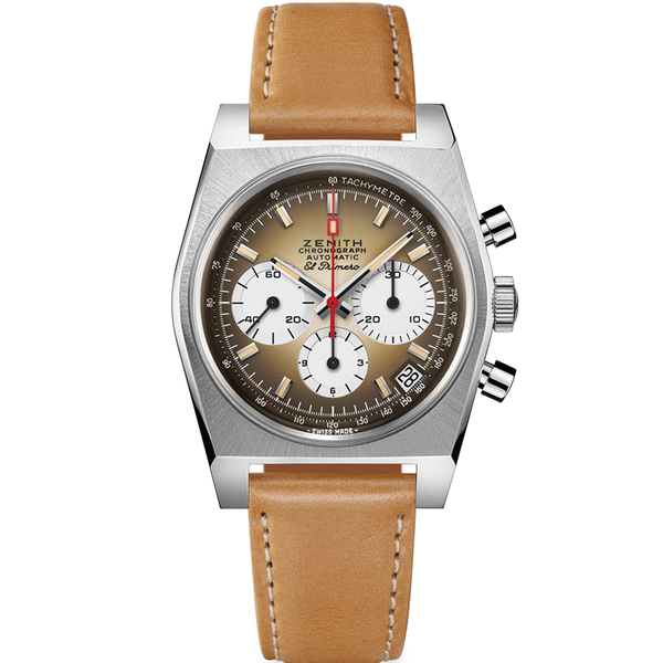 バレンティノ Zenith - Chronomaster Revival for Women with Brown Leather Strap