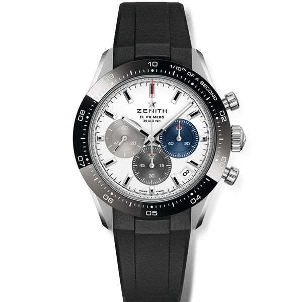 Zenith - Chronomaster Sport Watch for Men with Black Rubber Strap