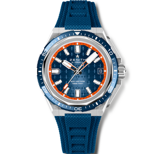 Zenith - Defy Extreme Diver Watch for Men with Blue Rubber Strap