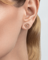 PIAGET ROSE DENTELLE EARRINGS