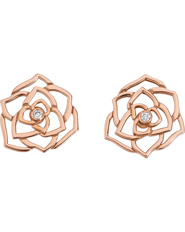 PIAGET ROSE DENTELLE EARRINGS