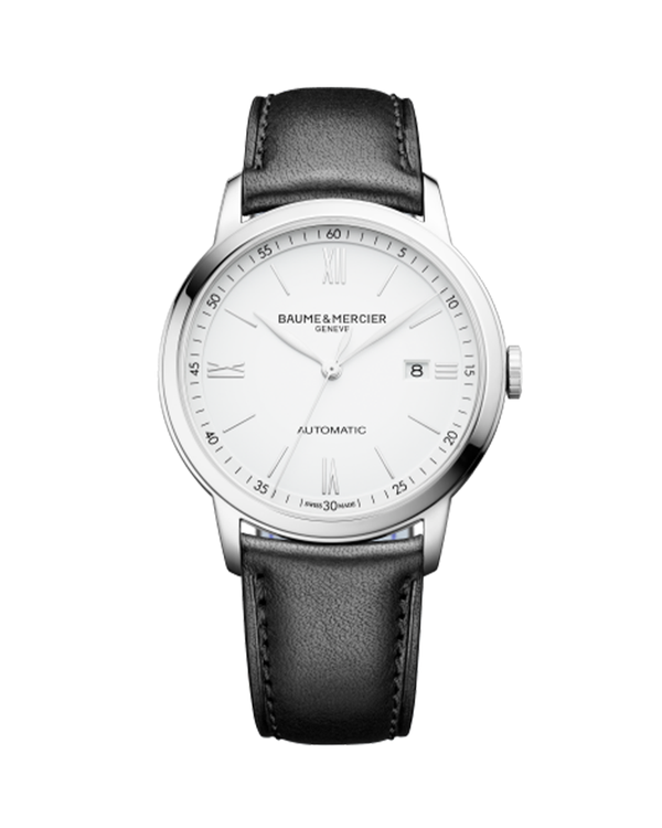 Baume Mercier Classima 10263 Automatic Watch For Men with Brown Leather Strap M0A10263 Art Of Time