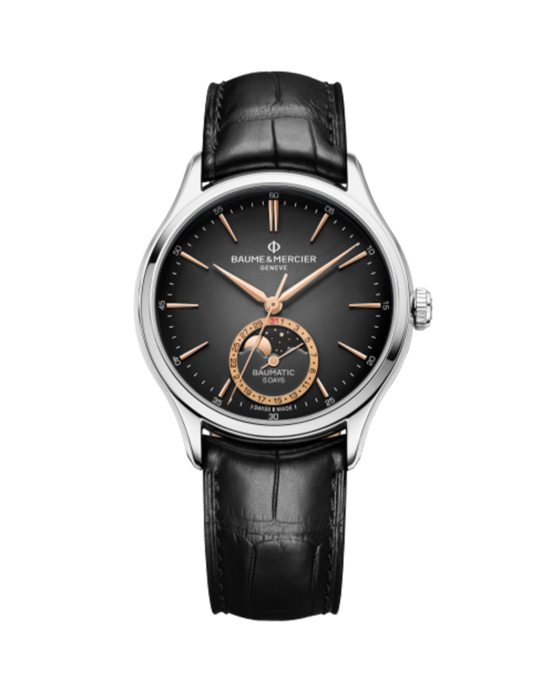 CLIFTON 10758, AUTOMATIC WATCH, MOON PHASE DATE - 39MM