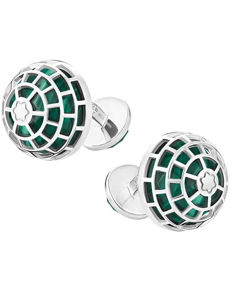 Montblanc Meisterstück Cufflinks with Malachite stone