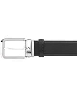 BLACK 35 MM LEATHER BELT