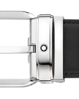 BLACK 35 MM LEATHER BELT