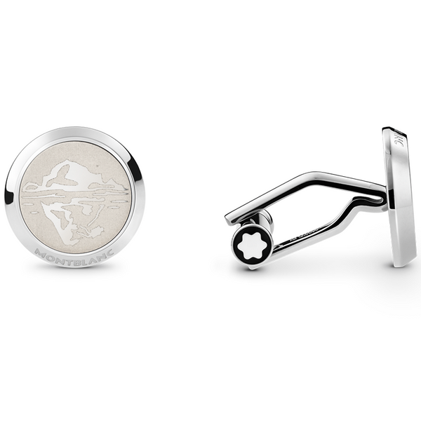 Montblanc - Cufflinks Montblanc 1858 Ice Sea - MB129508 | Art Of Time