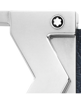 M buckle sfumato blue 35 mm leather belt