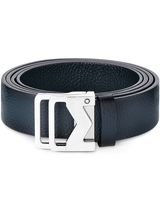 M buckle sfumato blue 35 mm leather belt