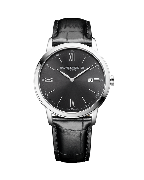 Baume Mercier Classima 10415 Quartz Watch For Men with Brown Leather Strap Art Of Time