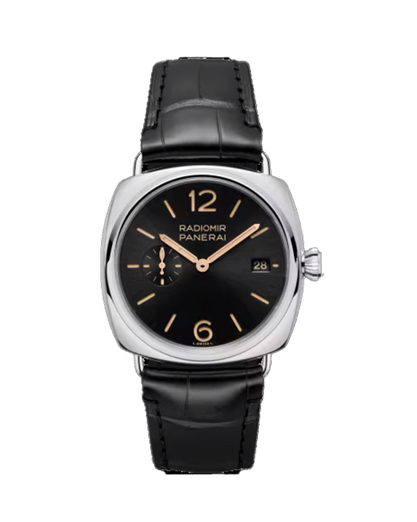 Panerai Radiomir à cadran noir et bracelet cuir