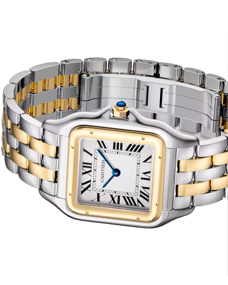 Panthère de Cartier, Large, Stainless Steel Yellow Gold