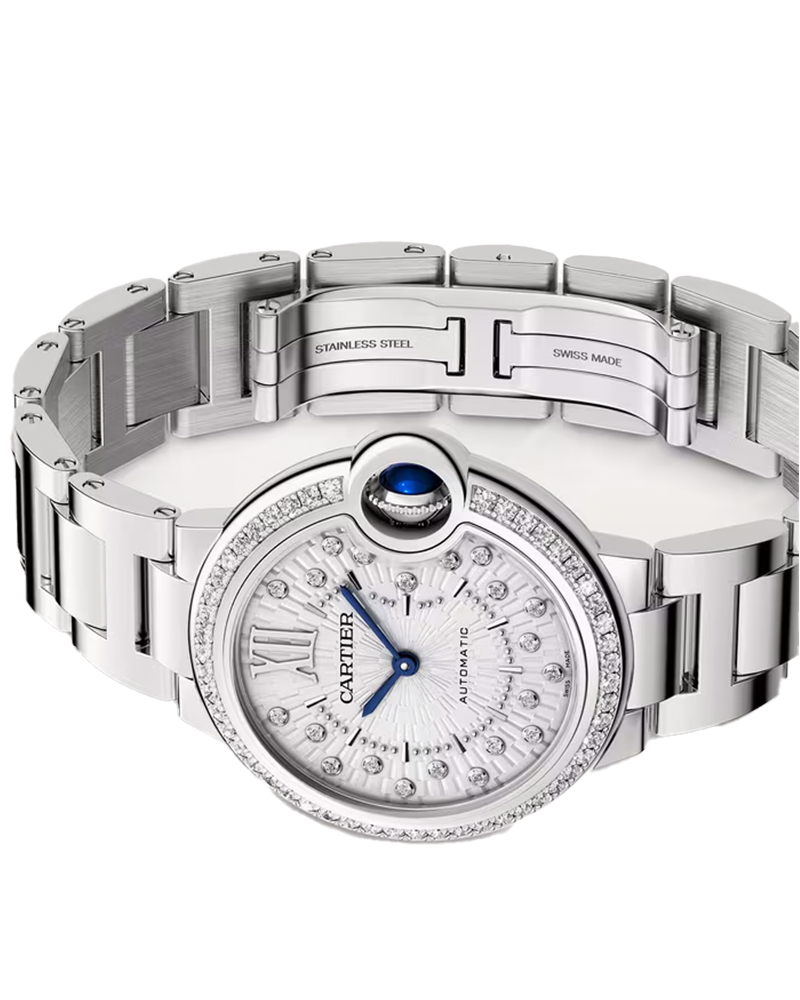 Ballon Bleu de Cartier watch, Stainless Steel, 33MM, Automatic