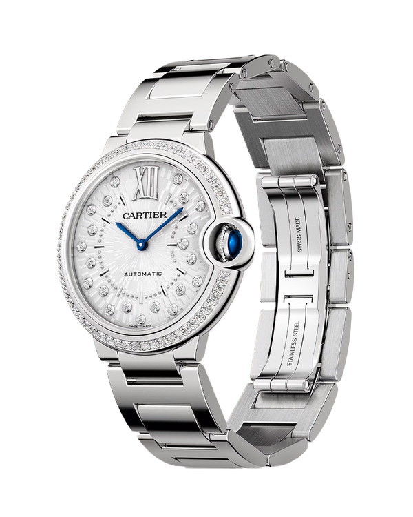 Ballon Bleu de Cartier watch, Stainless Steel, 36MM, Automatic