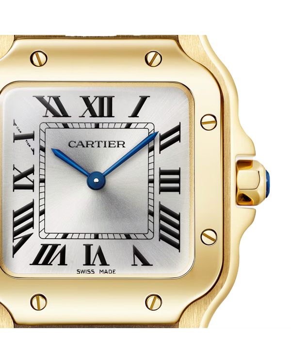 Santos de Cartier, Small, Yellow Gold, Quartz