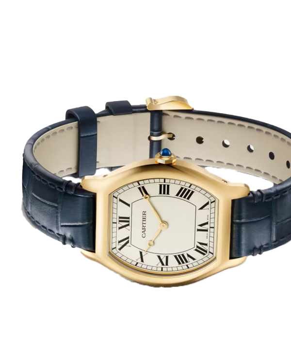 Tortue watch, Yellow Gold, Hand Wound