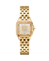 PANTHÈRE DE CARTIER WATCH SMALL MODEL, QUARTZ, YELLOW GOLD, DIAMONDS