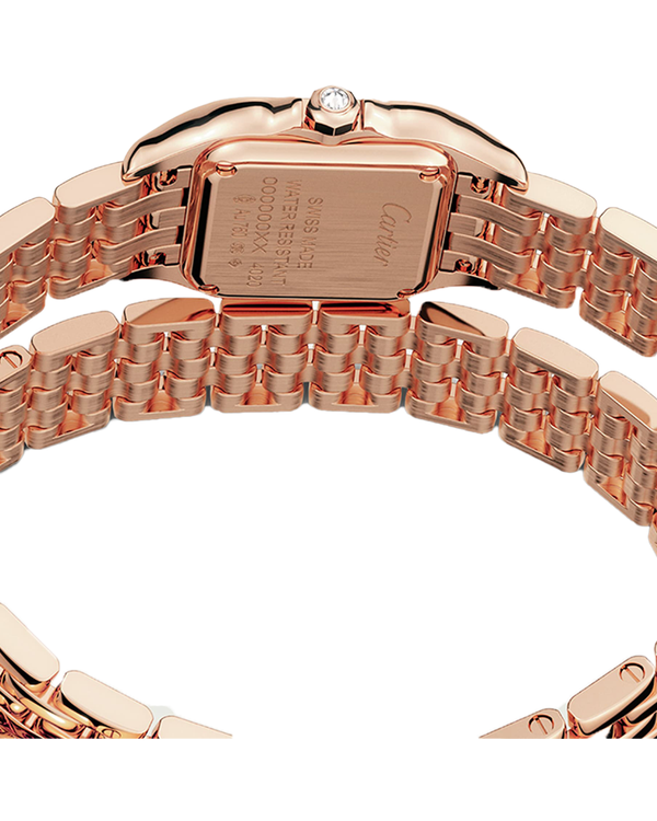 PANTHÈRE DE CARTIER WATCH, Small model, quartz movement, rose gold, diamonds