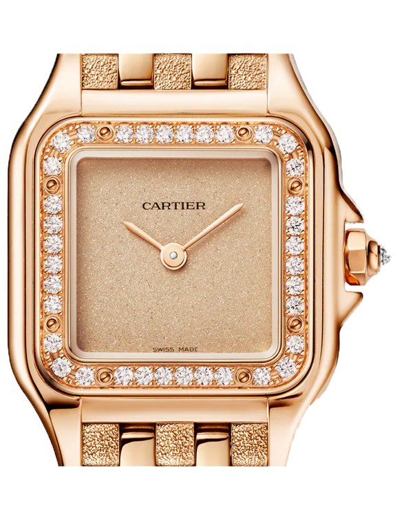 PANTHÈRE DE CARTIER WATCH SMALL MODEL, QUARTZ, ROSE GOLD, DIAMONDS