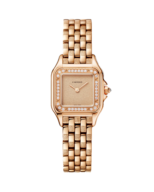 PANTHÈRE DE CARTIER WATCH SMALL MODEL, QUARTZ, ROSE GOLD, DIAMONDS