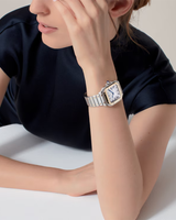 SANTOS DE CARTIER, MEDIUM, AUTOMATIC, YELLOW GOLD AND STEEL, INTERCHANGEABLE METAL AND LEATHER BRACELETS