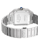 Santos De Cartier, Large, Automatic, Steel, Interchangeable Metal And Leather Bracelets