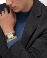 Santos Dumont watch, Extra Large, Steel Gold