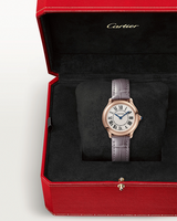 RONDE LOUIS CARTIER, 29 MM, ROSE GOLD, LEATHER