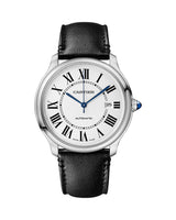 RONDE MUST DE CARTIER, 40MM, AUTOMATIC, STAINLESS STEEL, LEATHER
