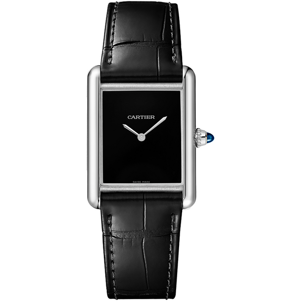 Cartier - Tank Must Large Quartz Steel Leather - WSTA0072 | Art Of