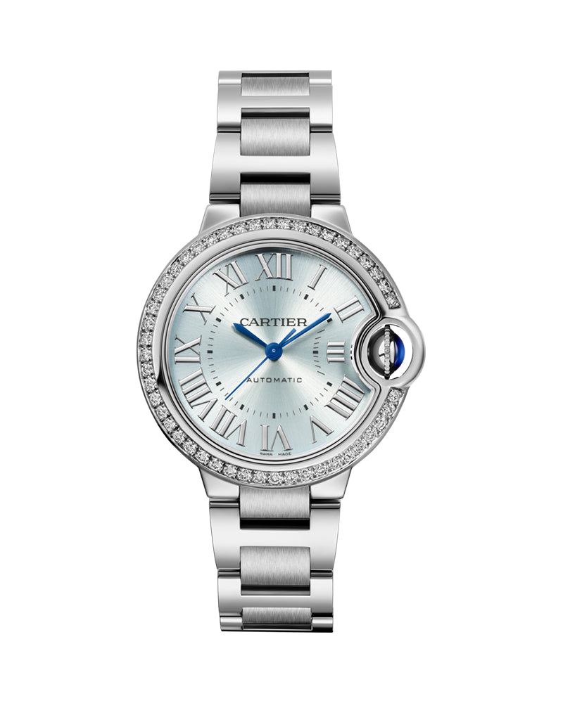 Cartier Ballon Bleu De Cartier 33 mm Automatic Steel Diamonds