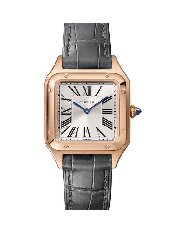 SANTOS DUMONT, SMALL, ROSE GOLD, LEATHER