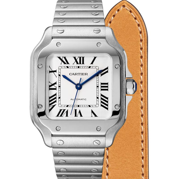 Cartier - Santos De Cartier Medium Automatic Steel Interchangeable